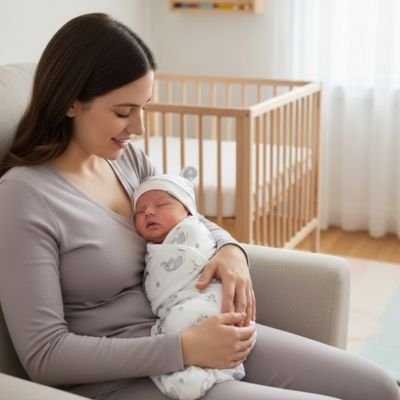 Couverture emmaillotage confortable doux et rassurant pour bébé