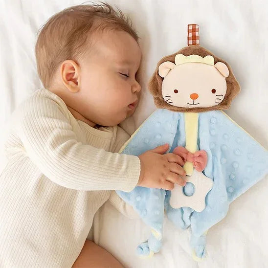 Doudou plat lion