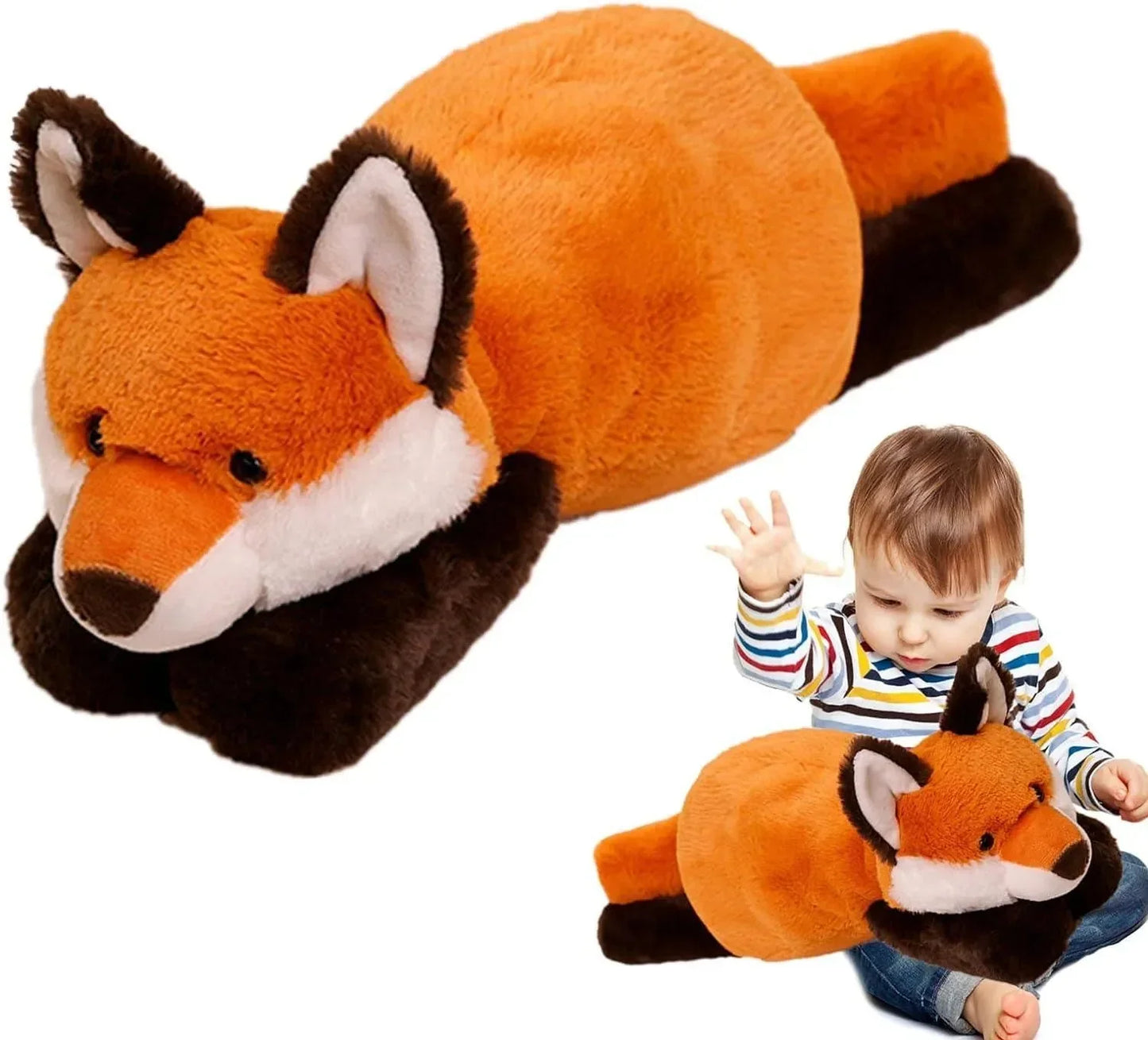 Doudou renard ultra-doux pour bébé, idéal cadeau naissance et confort sommeil - Nanoukid