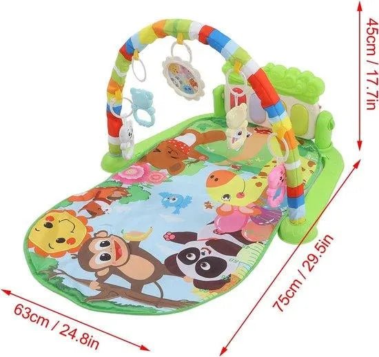 Tapis d'éveil bébé vert - nanoukid