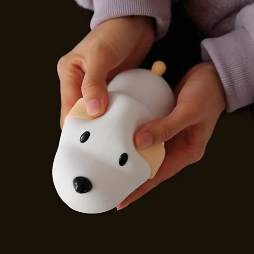 Doudou veilleuse chien doux pour le sommeil de bébé, idéal cadeau naissance - Nanoukid