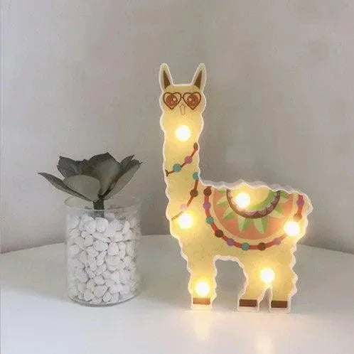Veilleuse lumineuse lama pour bébé, idée cadeau naissance et éveil doux - Nanoukid
