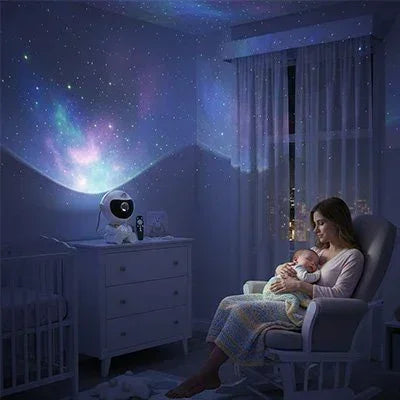 Veilleuse projection douce et rassurante dans la chambre de bébé