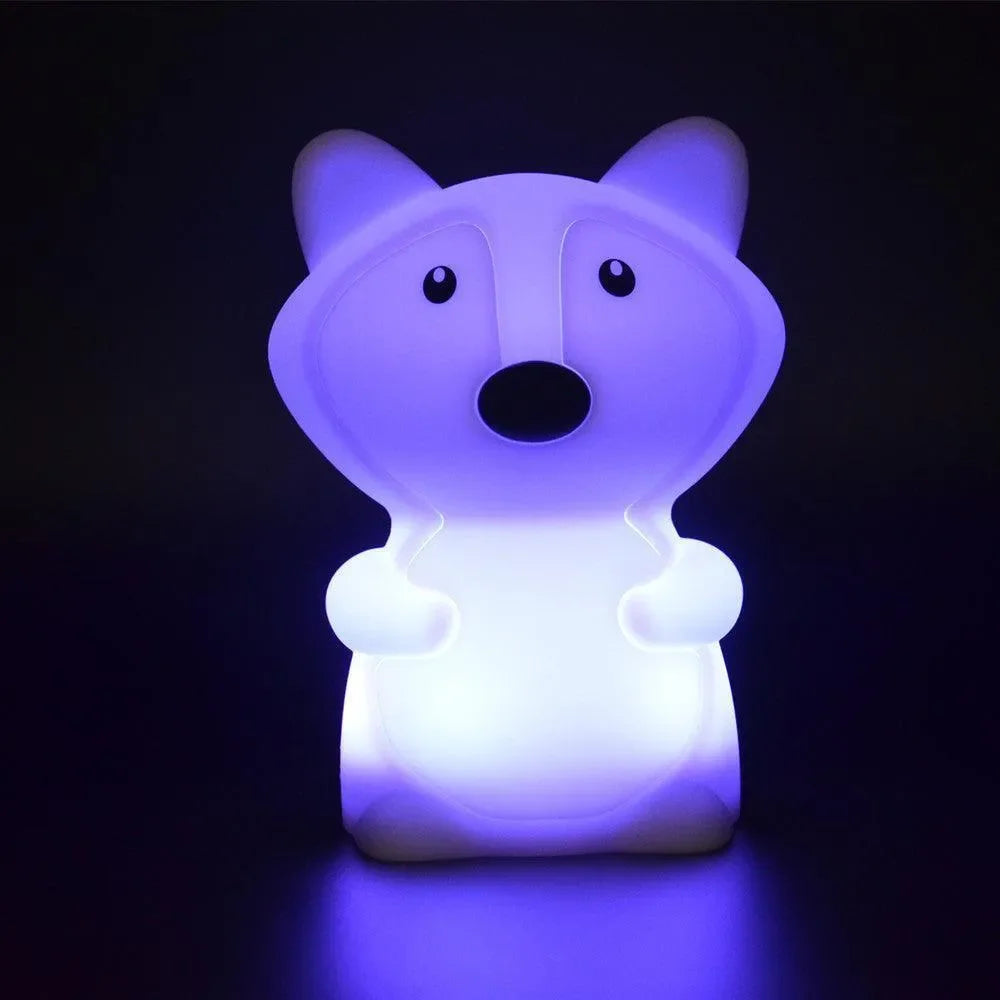veilleuse bébé en forme de renard lumineux, lumière douce pour chambre enfant