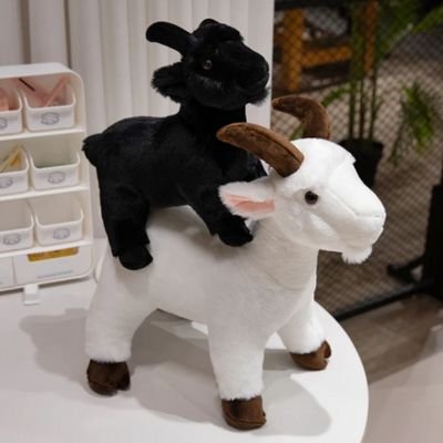 Animaux en peluche chevre en peluche