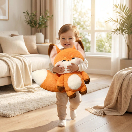 bebe-calin-peluche-renard-roux