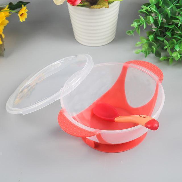 BOL VENTOUSE BEBE COUVERCLE ET CUILLERE | BABY FOOD BOWL™ - nanoukid