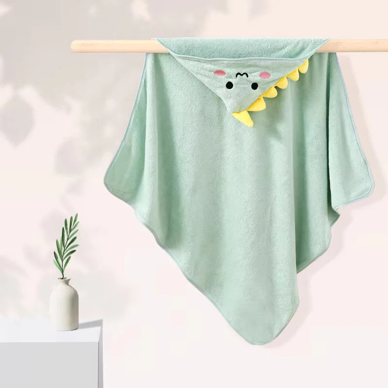 CAPE DE BAIN BEBE DINOSAURE VERT - nanoukid