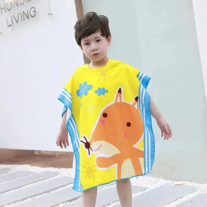 CAPE DE BAIN BEBE JAUNE - nanoukid