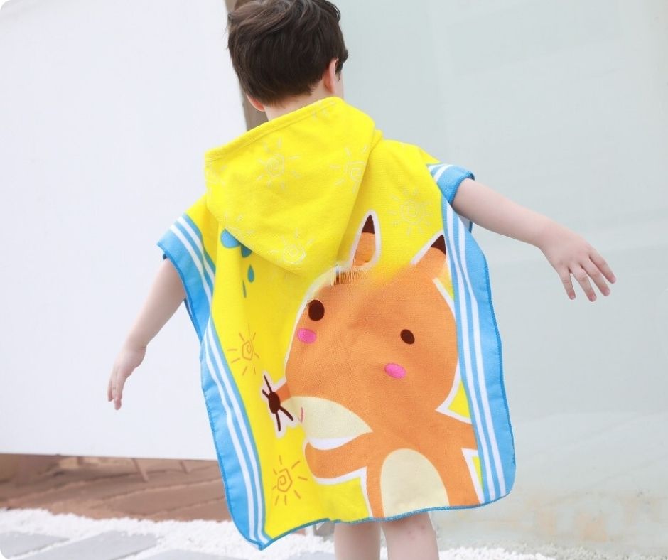 CAPE DE BAIN BEBE JAUNE - nanoukid