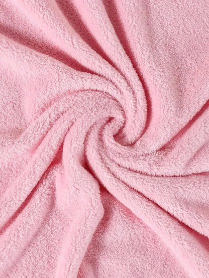 CAPE DE BAIN BÉBÉ LAPIN ROSE - nanoukid