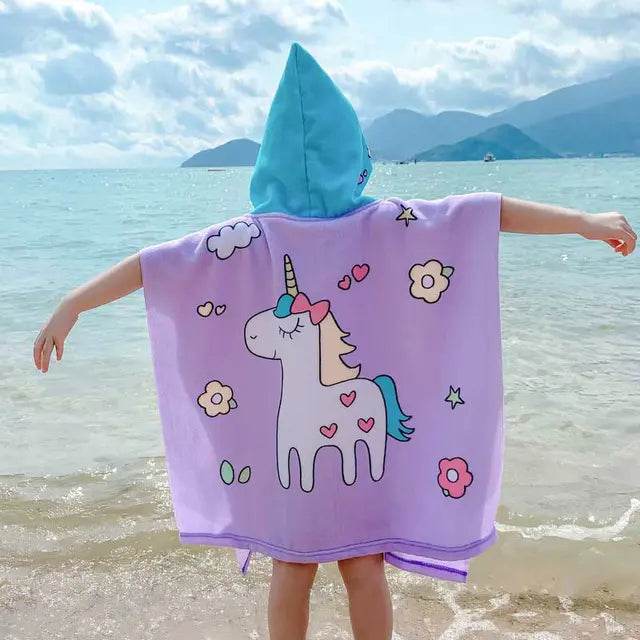 CAPE DE BAIN BÉBÉ LICORNE - nanoukid