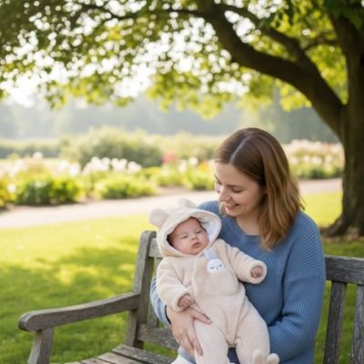 Combinaison bebe​  rose et maman