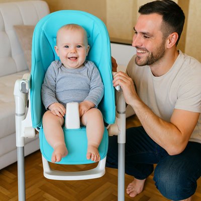 Coussin chaise haute facile nettoyer