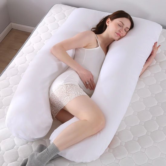 Coussin de grossesse blanc