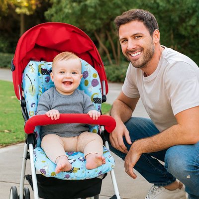 Coussin pour chaise haute poussette