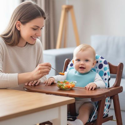 Coussin pour chaise haute respirant