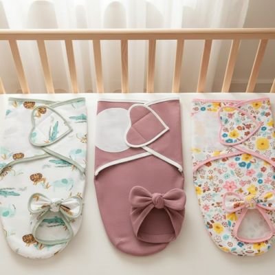 Couverture d'emmaillotage  couleurs pour filles 