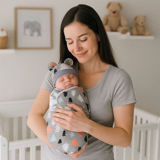 Couverture emmaillotage sapin