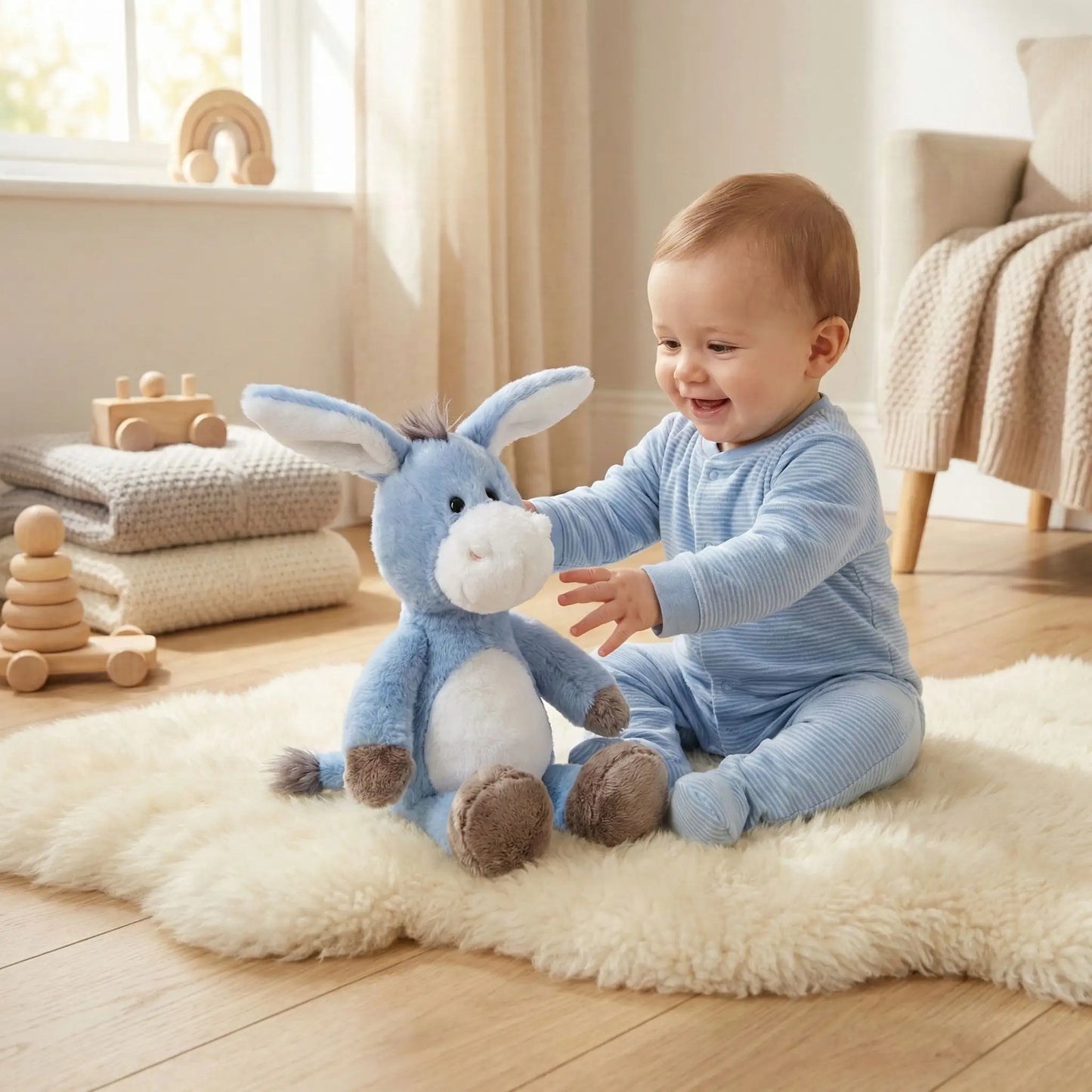 doudou-bebe-peluche-ane-bleu-calin