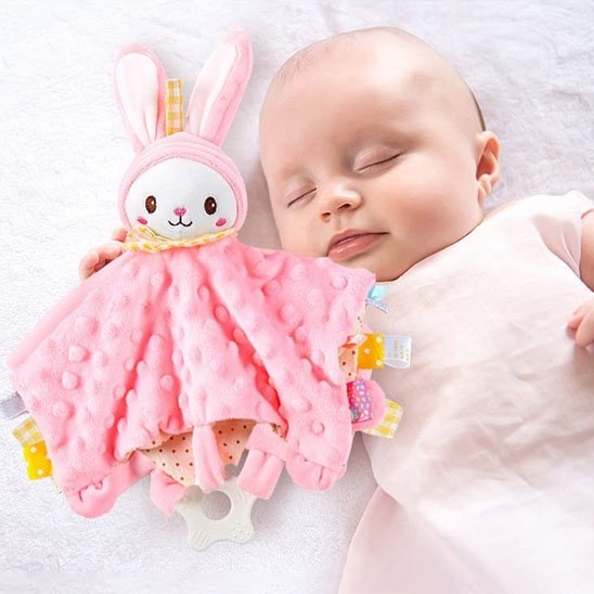 Doudou bebe rose