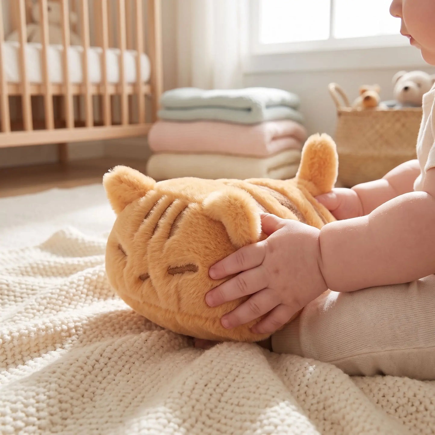 doudou chat caramel bebe kawaii