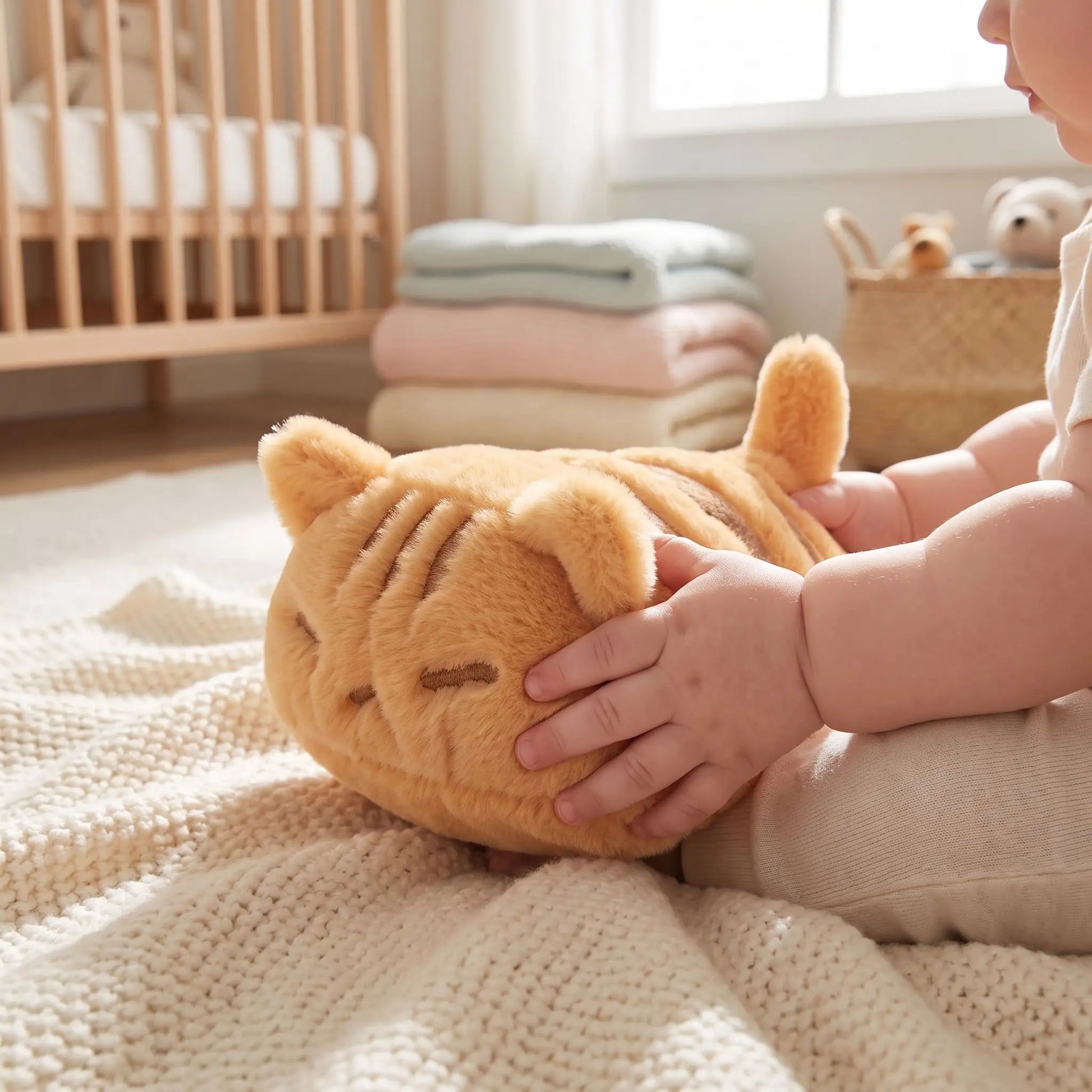 doudou chat caramel bebe kawaii