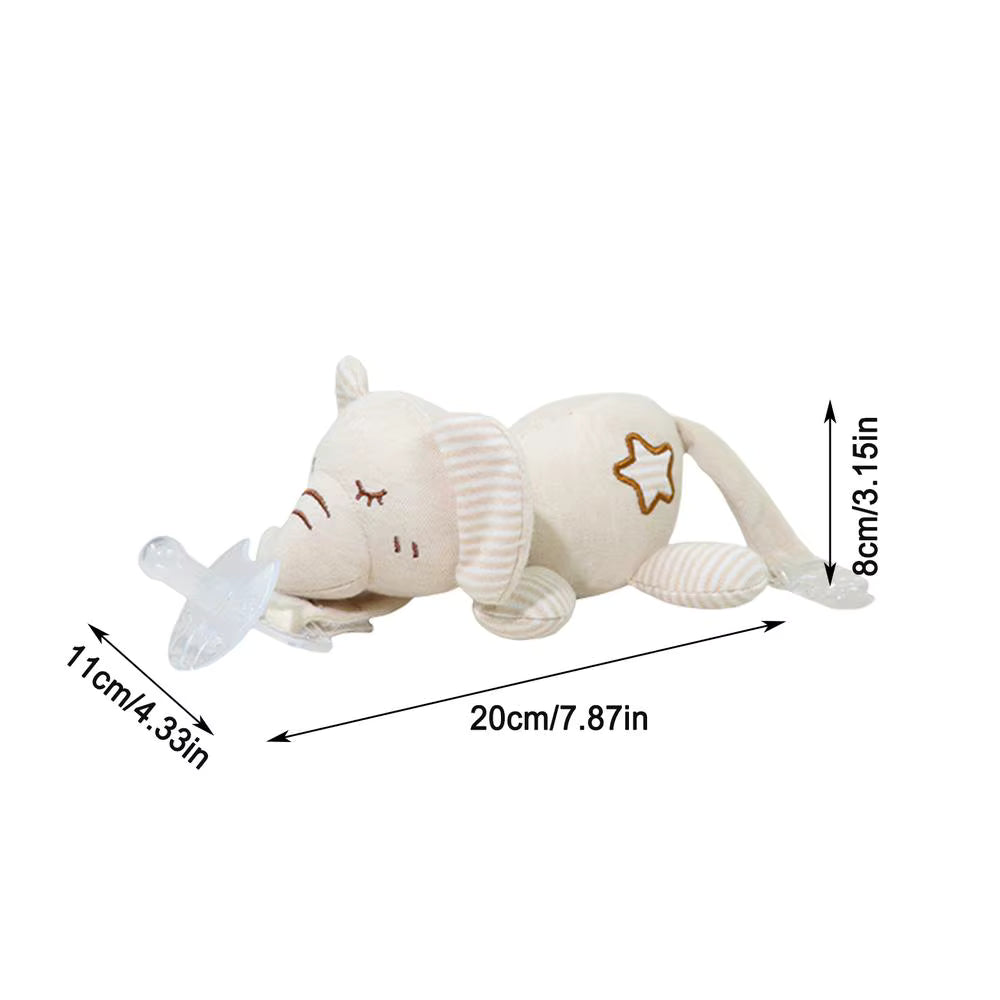 Éléphant doudou beige | Apaisant et Réconfortant