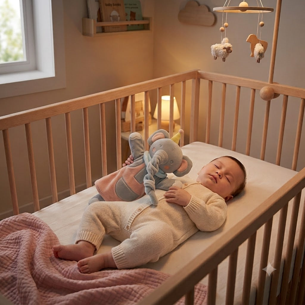 doudou éléphant bebe odeur maman