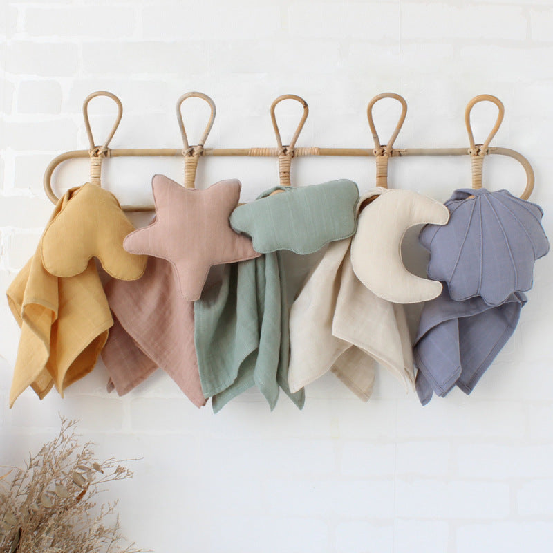 doudou mouchoir bebe tissu gaze
