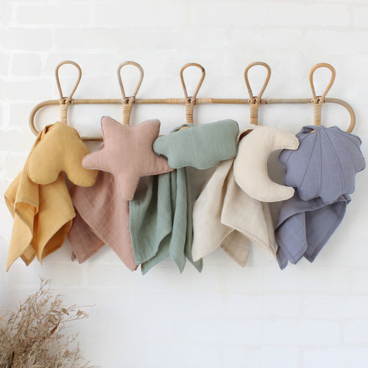 doudou mouchoir bebe tissu gaze