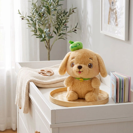 Doudou chien doux pour bébé, idéal cadeau naissance et éveil, confort et sommeil - Nanoukid
