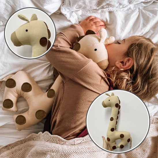 Doudou peluche girafe