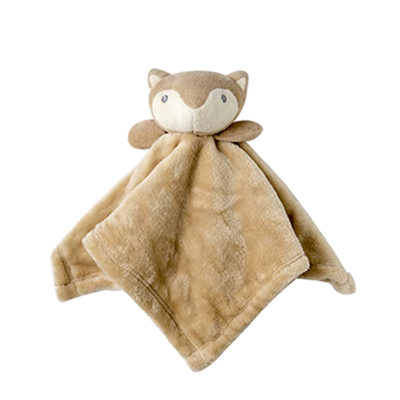 Doudou renard brun en peluche, parfait pour cadeau de naissance et confort bébé - Nanoukid