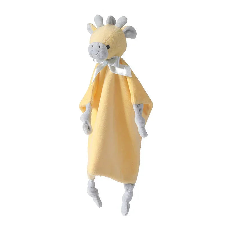 Doudou vache plat jaune pour bébé, cadeau de naissance, confort et sommeil – Nanoukid