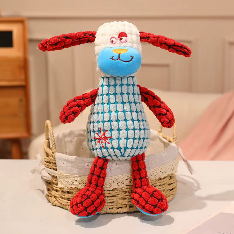 doudou  bébé chien patchwork