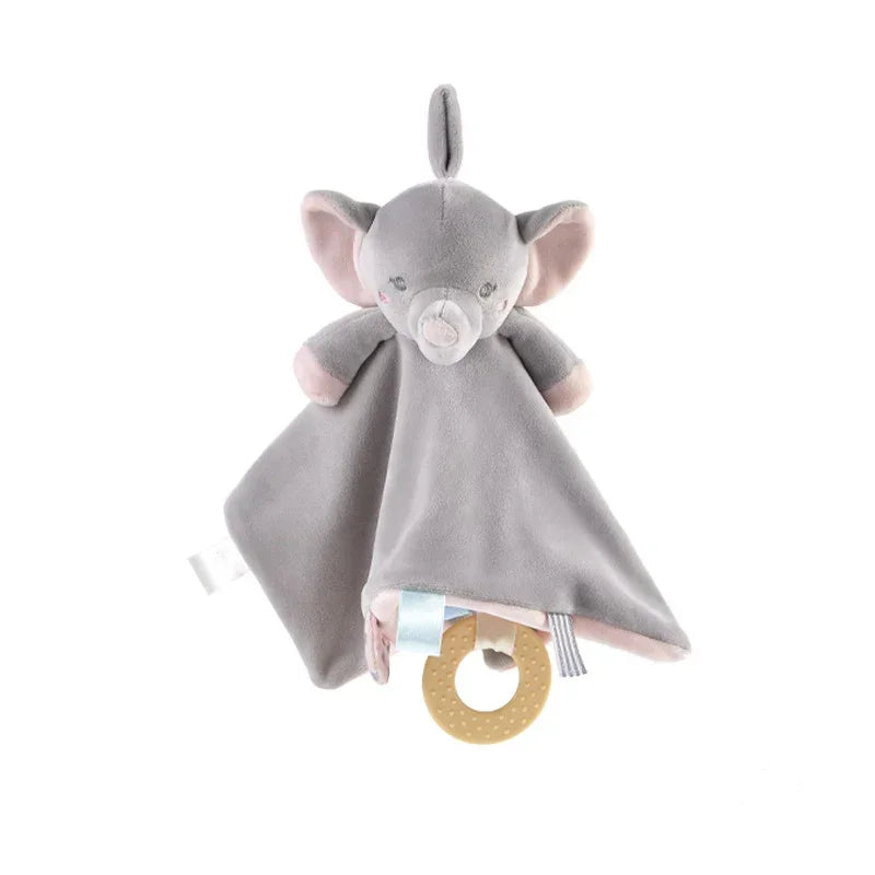 Doudou plat éléphant gris pour bébé, idéal cadeau de naissance, confort et sommeil - Nanoukid