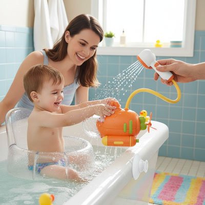 Jouet baignoire bebe rigolo 