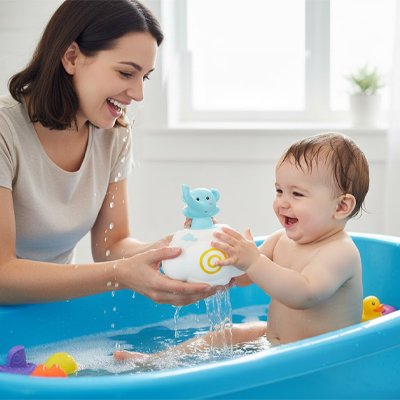 Jouet de bain pour bebe éléphant