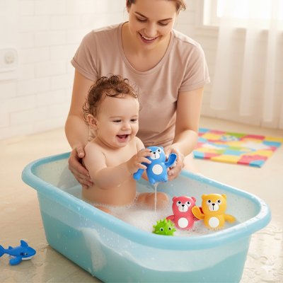 Jouet de bain pour bebe ourson