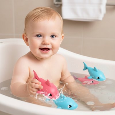 Jouet de bain pour bebe requins