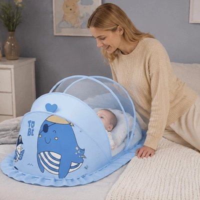 Moustiquaire lit bébé garcon autoportant