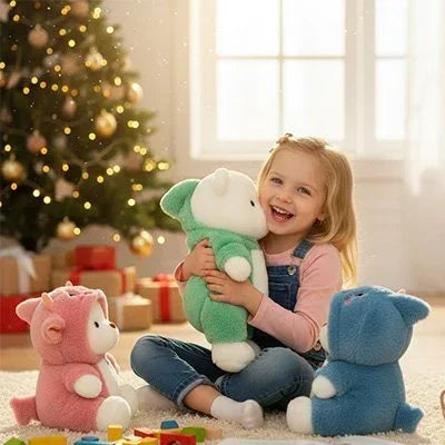 Ours en peluche autour d'une petite fille