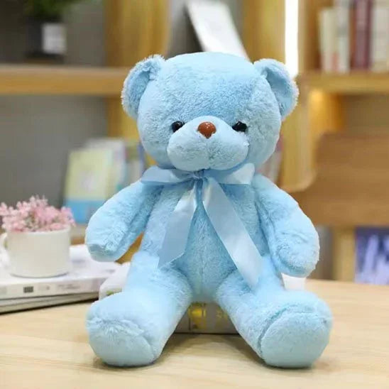 Ours en peluche bleu