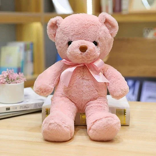 Ours en peluche  rose clair
