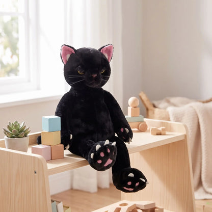 peluche chat noir anti stress