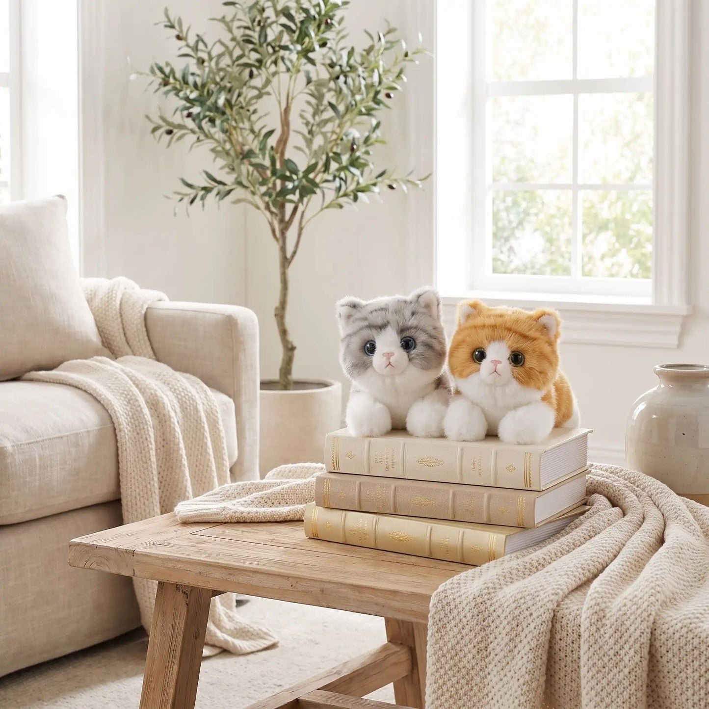 peluche chat rassurante