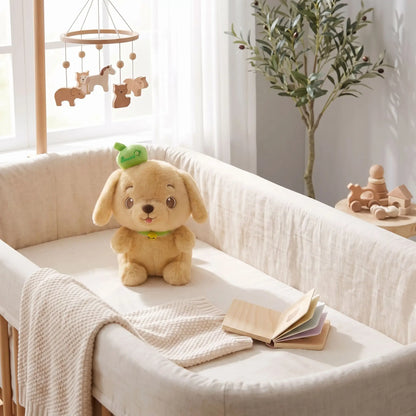 Doudou chien doux pour bébé, idéal cadeau naissance et éveil, confort et sommeil paisible - Nanoukid