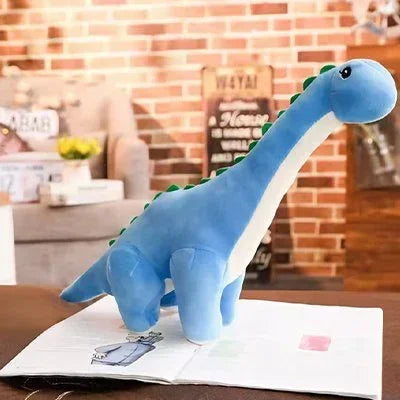 Peluche dinosaure bleu 