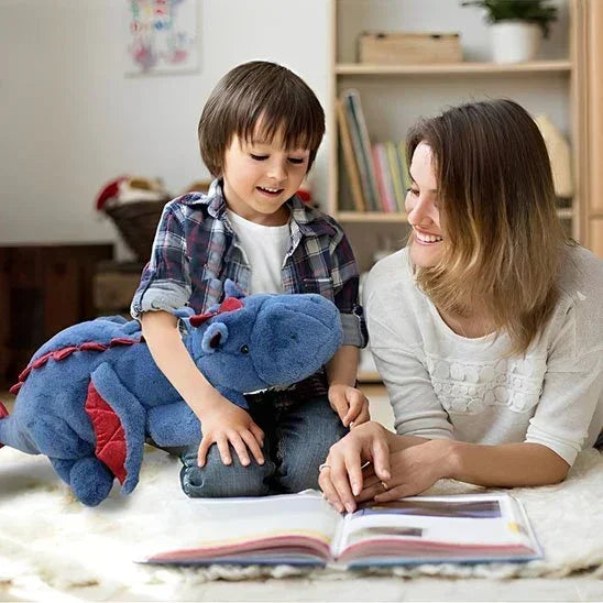 Peluche-dragon-maman-enfant